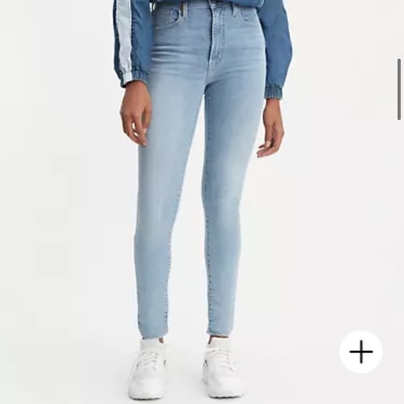 Levi's Denim - Levi’s Mile High Skinny Light Blue Wash W27, 30L